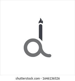 Initial letter ai or ia logo vector templates