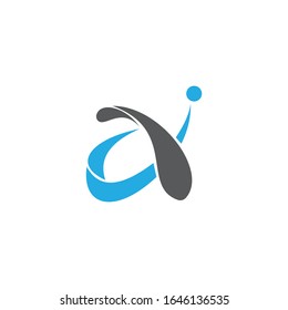 Plantillas vectoriales de ai o ia de letra inicial