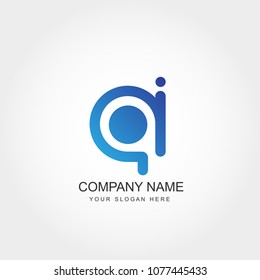 Initial Letter AI Logo Design
