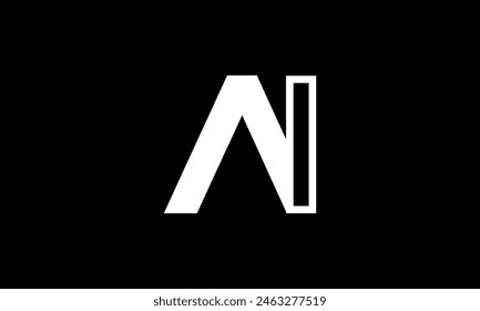 Initial Letter AI Logo Design. AI Logo Design. Creative And Modern AI logo.