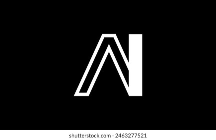 Initial Letter AI Logo Design. AI Logo Design. Creative And Modern AI logo.
