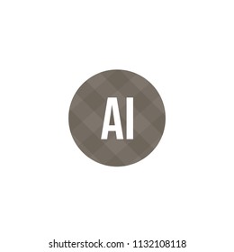 Initial Letter AI Logo Template Design
