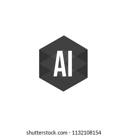 Initial Letter AI Logo Template Design