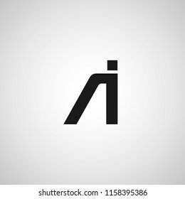 Initial Letter AI Logo Template Design