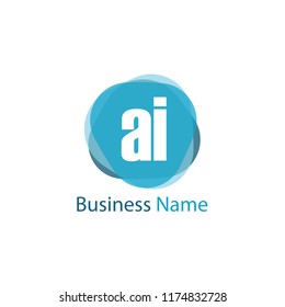 Initial Letter AI Logo Template Design
