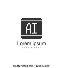 Initial Letter AI Logo Template Vector Design