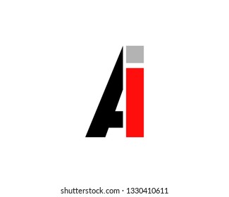 Initial Letter AI Logo Template Design