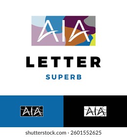 initial letter aia icon logo design template