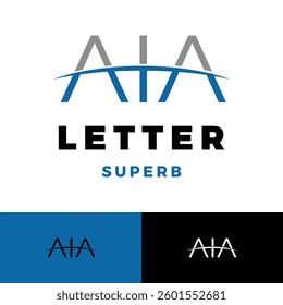 initial letter aia icon logo design template