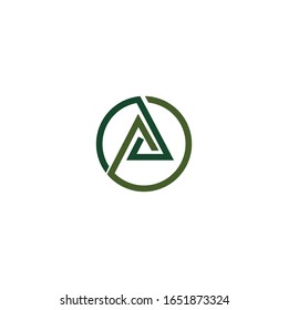 diseño vectorial de la letra inicial aj o ja