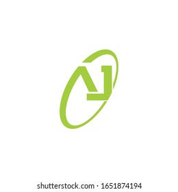 Plantilla de diseño del logotipo de ja o aj de letra inicial