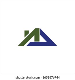 letras iniciales diseños vectoriales de aj o ja