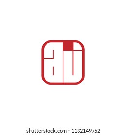 Initial Letter AJ Logo Template Design