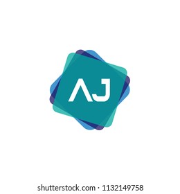 Initial Letter AJ Logo Template Design