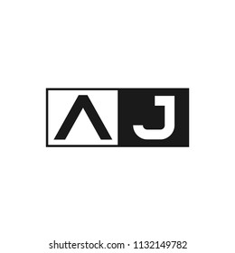 Initial Letter AJ Logo Template Design