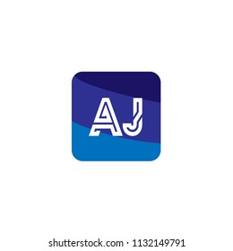 Initial Letter AJ Logo Template Design