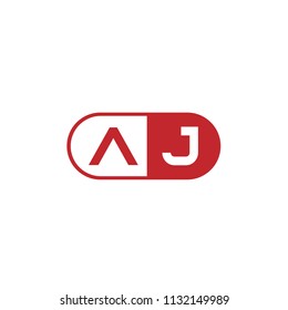 Initial Letter AJ Logo Template Design