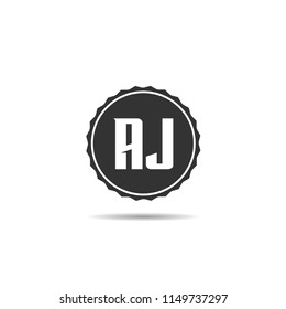 Initial Letter AJ Logo Template Design