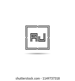 Initial Letter AJ Logo Template Design