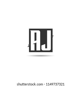 Initial Letter AJ Logo Template Design