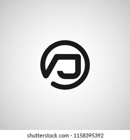 Initial Letter AJ Logo Template Design