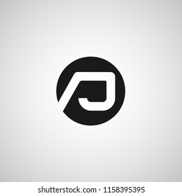 Initial Letter AJ Logo Template Design