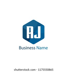 Initial Letter AJ Logo Template Design