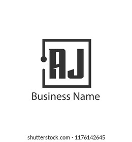 Initial Letter AJ Logo Template Design