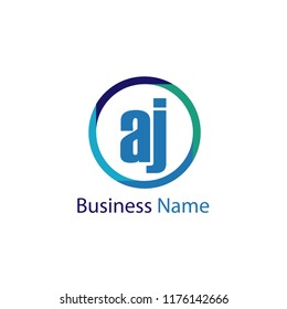 Initial Letter AJ Logo Template Design