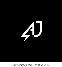 Initial letter aj logo vector design templates