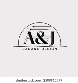 initial letter AJ logotype company name color black. vectinitial letter A initial letter AJ logotype company name color black. vector logo for business and company identity.logo for business