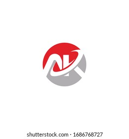 Initial Letter ak oder ka Logo Design-Vorlage 