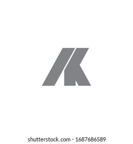 Plantillas de diseño de vectores de logotipos de letras iniciales ak o ka