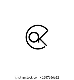 Plantillas de diseño de vectores de logotipos de letras iniciales ak o ka