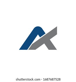 Plantilla de diseño de vectores de logotipo carta inicial ak o ka