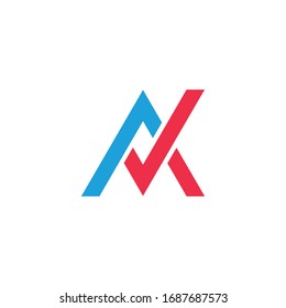 Plantilla de diseño de vectores de logotipo carta inicial ak o ka
