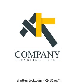 Initial Letter AK Logo Icon Design Template Elements. Material design logo