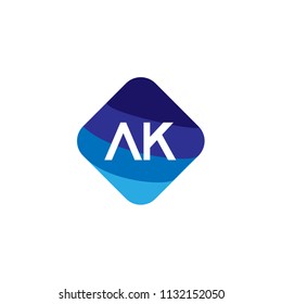 Initial Letter AK Logo Template Design