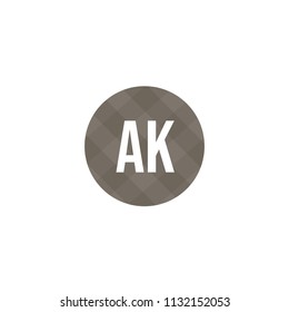 Initial Letter AK Logo Template Design