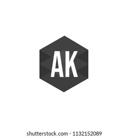 Initial Letter AK Logo Template Design