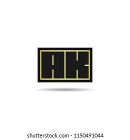 Initial Letter AK Logo Template Design