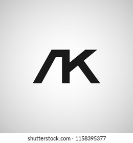 Initial Letter AK Logo Template Design