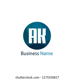 Initial Letter AK Logo Template Design