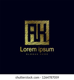 Initial Letter AK Logo Template Vector Design