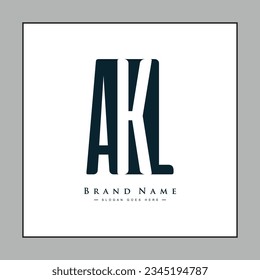 Initial Letter AKL Logo - Simple Business Logo for Alphabet A, K and L