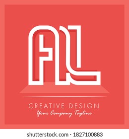 Initial letter AL Letter Logo Design. Creative Modern A L Letters icon vector Illustration. AL Letter Logo Concept Ready For Use. Initial letter AL logo vector design template.