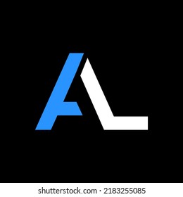 Initial Letter AL Logo Design Vector Template.