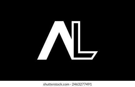 Initial Letter AL Logo Design. AL Logo Design. Creative And Modern AL logo.
