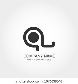Initial Letter AL Logo Template