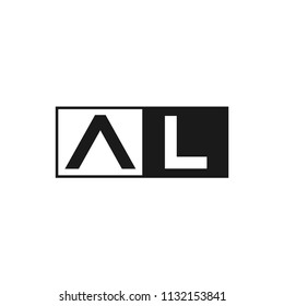 Initial Letter AL Logo Template Design